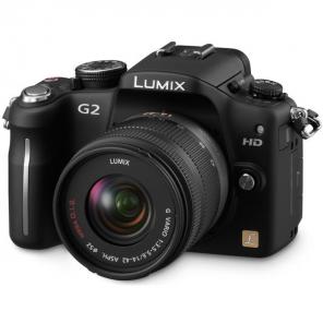 Основное фото Фотоаппарат цифровой со сменной оптикой Panasonic DMC-G2KGC-K Black 