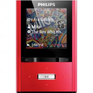 Основное фото Плеер MP3 Flash 4 GB Philips SA2VBE04R/02 Red 