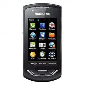 Основное фото Мобильный телефон Samsung GT-S5620 Deep Black 