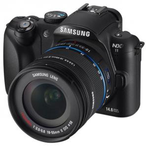 Основное фото Фотоаппарат цифровой со сменной оптикой Samsung NX11 18-55 Black 