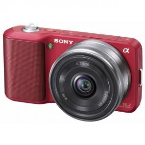 Основное фото Фотоаппарат цифровой со сменной оптикой Sony NEX-3A Red 