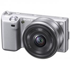 Основное фото Фотоаппарат цифровой со сменной оптикой Sony NEX-5A Silver 