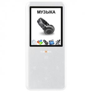 Основное фото Плеер MP3 Flash 4 GB teXet T-699 4Gb White 