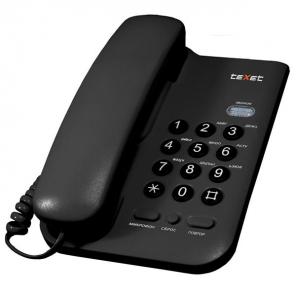 Основное фото Телефон проводной teXet TX-211 черный 