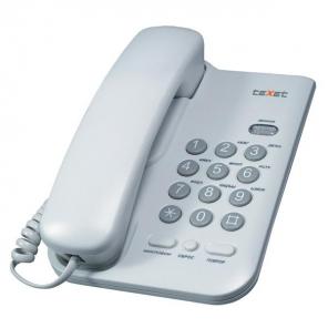 Основное фото Телефон проводной teXet TX-211 светло-серый 